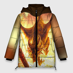 Куртка зимняя женская Дракон, цвет: 3D-черный