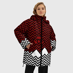 Куртка зимняя женская Твин Пикс: Минимализм, цвет: 3D-черный — фото 2