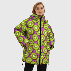 Куртка зимняя женская Киви, цвет: 3D-черный — фото 2