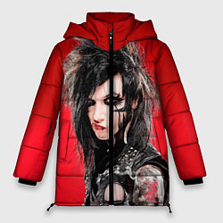Куртка зимняя женская Black Veil Brides, цвет: 3D-красный