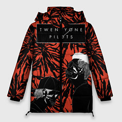 Куртка зимняя женская Twenty One Pilots, цвет: 3D-красный