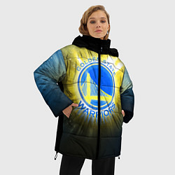 Куртка зимняя женская Golden State Warriors 4, цвет: 3D-черный — фото 2