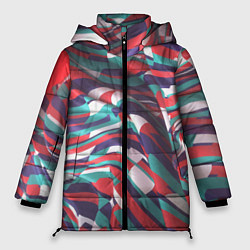 Женская зимняя куртка Трехмерная абстракция