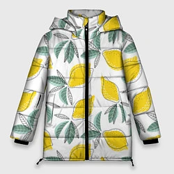 Женская зимняя куртка Лимончики