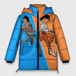 Куртка зимняя женская Half-Portal, цвет: 3D-светло-серый