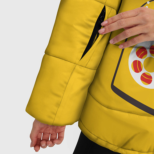 Женская зимняя куртка Квентин Тарантино / 3D-Красный – фото 5