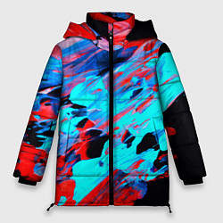 Куртка зимняя женская Краски лета, цвет: 3D-красный