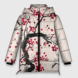 Куртка зимняя женская Сакура, цвет: 3D-светло-серый