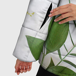 Куртка зимняя женская Растительность, цвет: 3D-черный — фото 2