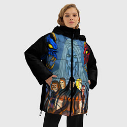 Куртка зимняя женская Dethklok: Heroes, цвет: 3D-красный — фото 2