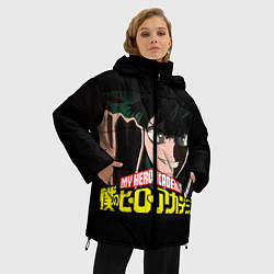 Куртка зимняя женская Моя геройская академия, цвет: 3D-черный — фото 2