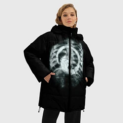 Куртка зимняя женская Чужой в желудке, цвет: 3D-светло-серый — фото 2