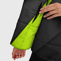 Куртка зимняя женская Спортивная геометрия 6, цвет: 3D-красный — фото 2