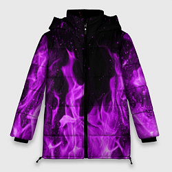 Куртка зимняя женская Фиолетовый огонь, цвет: 3D-черный