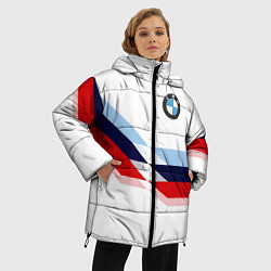 Куртка зимняя женская BMW БМВ WHITE, цвет: 3D-черный — фото 2