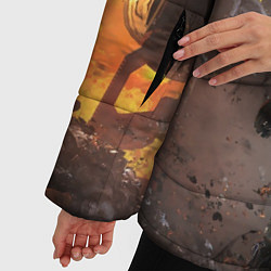 Куртка зимняя женская Titanfall: Robots War, цвет: 3D-черный — фото 2