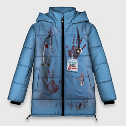 Куртка зимняя женская Костюм врача кровь, цвет: 3D-черный