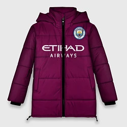 Куртка зимняя женская Man City FC: Away 17/18, цвет: 3D-красный