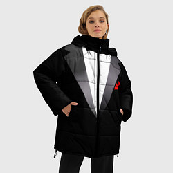 Куртка зимняя женская Смокинг мистера, цвет: 3D-светло-серый — фото 2