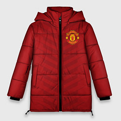 Куртка зимняя женская Manchester United: Red Lines, цвет: 3D-черный