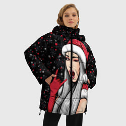 Куртка зимняя женская Снегурочка, цвет: 3D-красный — фото 2