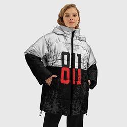 Куртка зимняя женская Stranger Things 011, цвет: 3D-черный — фото 2
