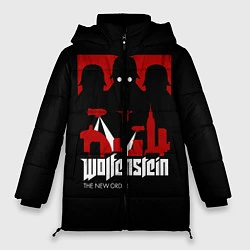 Куртка зимняя женская Wolfenstein: Nazi Soldiers, цвет: 3D-красный