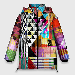 Куртка зимняя женская RGB Geometry, цвет: 3D-светло-серый