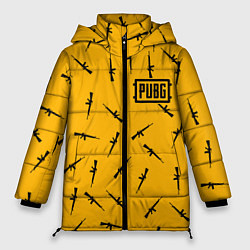 Куртка зимняя женская PUBG: Yellow Weapon, цвет: 3D-светло-серый