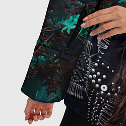 Куртка зимняя женская Dua Lipa: Floral, цвет: 3D-черный — фото 2