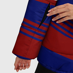 Куртка зимняя женская Герб РФ: Красный стиль, цвет: 3D-черный — фото 2