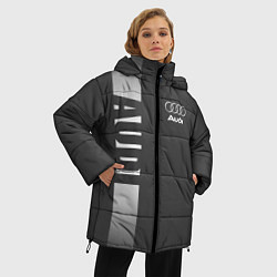 Куртка зимняя женская Audi: Grey Sport, цвет: 3D-черный — фото 2