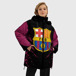 Куртка зимняя женская Barcelona FC: Sport Fashion, цвет: 3D-черный — фото 2