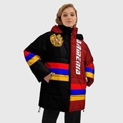 Куртка зимняя женская Armenia, цвет: 3D-красный — фото 2