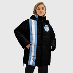 Куртка зимняя женская Манчестер Сити, цвет: 3D-светло-серый — фото 2