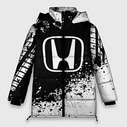 Куртка зимняя женская Honda: Black Spray, цвет: 3D-черный