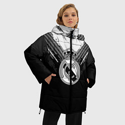 Куртка зимняя женская FC Real Madrid: Black Style, цвет: 3D-черный — фото 2