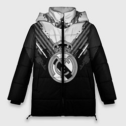 Куртка зимняя женская FC Real Madrid: Black Style, цвет: 3D-красный