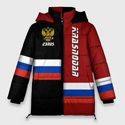 Куртка зимняя женская Krasnodar, Russia, цвет: 3D-красный