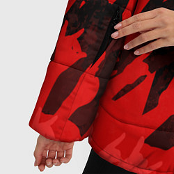 Куртка зимняя женская Агата Кристи: Высший рок, цвет: 3D-красный — фото 2