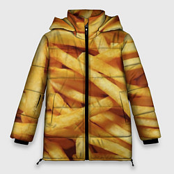 Куртка зимняя женская Картофель фри, цвет: 3D-черный