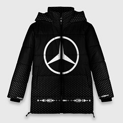 Куртка зимняя женская Mercedes: Black Abstract, цвет: 3D-черный