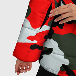 Куртка зимняя женская Полиция: Камуфляж, цвет: 3D-красный — фото 2