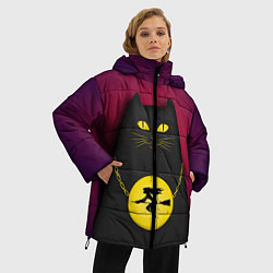Куртка зимняя женская Кот Бегемот, цвет: 3D-светло-серый — фото 2