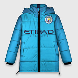 Куртка зимняя женская FC Man City: Home 18-19, цвет: 3D-черный