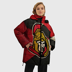 Куртка зимняя женская HC Ottawa Senators: Old Style, цвет: 3D-черный — фото 2