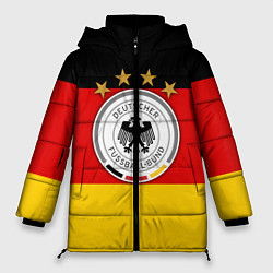 Куртка зимняя женская Немецкий футбол, цвет: 3D-красный