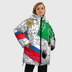 Куртка зимняя женская Русский футбол, цвет: 3D-черный — фото 2