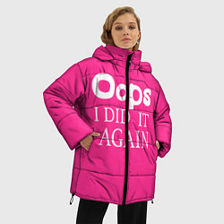 Куртка зимняя женская Ooops: I did it again, цвет: 3D-черный — фото 2