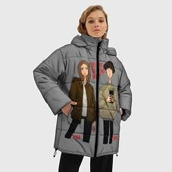 Куртка зимняя женская End of the f*cking world, цвет: 3D-черный — фото 2